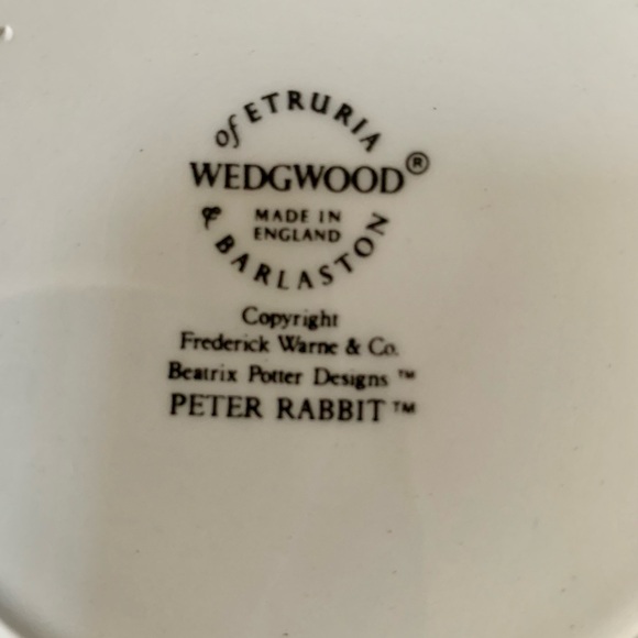 Beatrix Potter Peter Rabbit Wedgwood Plate Saucer & Cup - Picture 13 of 13